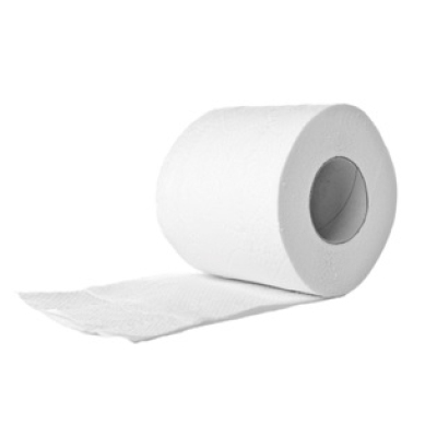 1 Ply - Virgin Toilet Tissue - 450 sheet - unwrapped